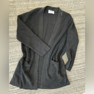 Old Navy Gray Ribbed Knit Cardigan